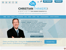 Tablet Screenshot of christianthinkers.com